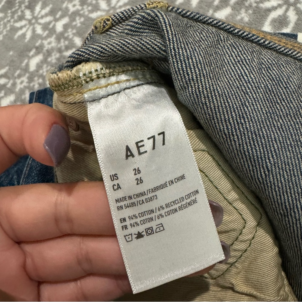 AE77 American Eagle The Western Jean 1125 Size 26 Normcore Streetwear - Picture 4 of 13